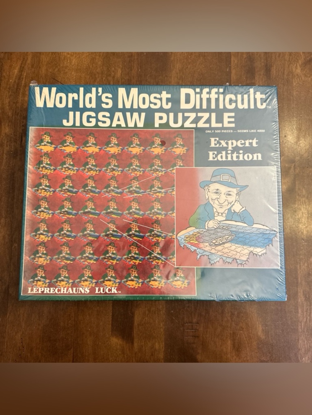 World's Most Difficult Jigsaw Puzzle Leprechaun's Luck 500 Pc Expert Edition NEW